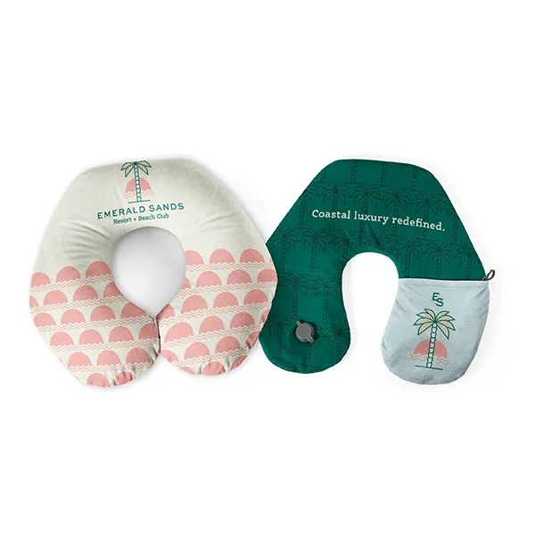 The Inflatable Travel Pillow is a fully customizable travel necessity with... from ASI 45657 Pop! Promos