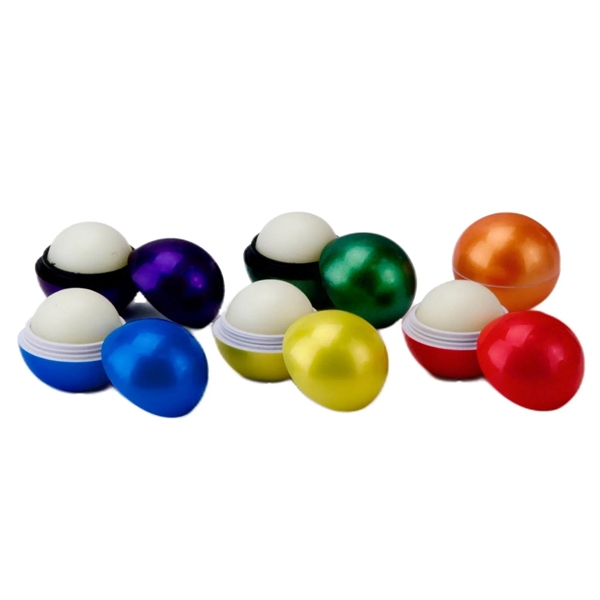 Pearl essence lip balm ball moisturizer plus 1 color pad print... from ASI 37218 Athena Promo (tm)