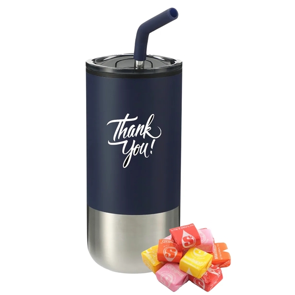 Starburst Candy inside Stainless 16 oz Tumbler... from ASI 89971 Stuff A Mug