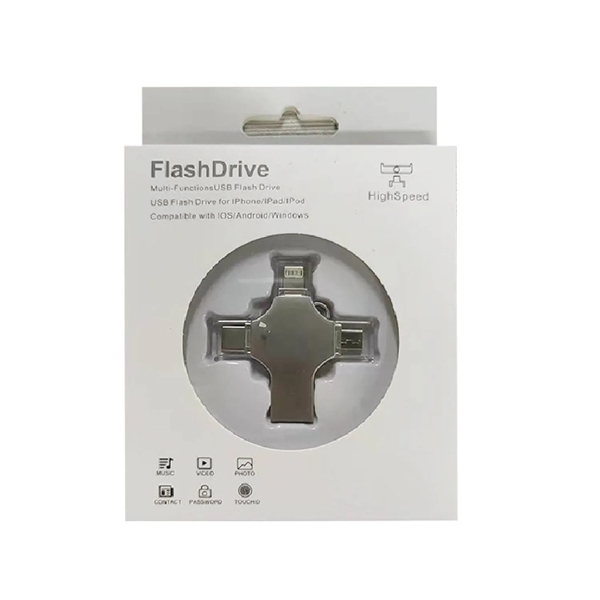 4-in-1 OTG USB Flash Drive 3.0 plus 1c1p silkscreen imprint plus... from ASI 37218 Athena Promo (tm)