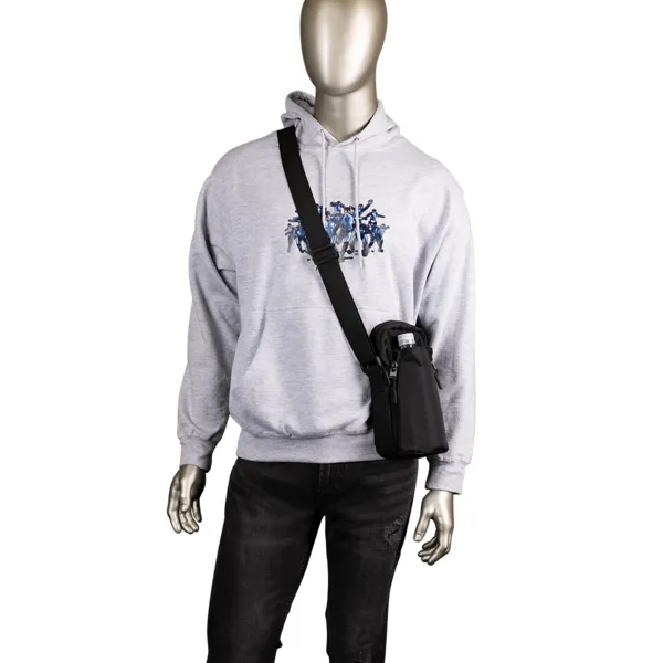 Crossbody drink bag with front zippered pocket and adjustable webbing strap.... from ASI 88060 Snugz/USA Inc
