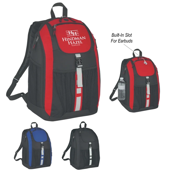 Backpack made of 600 denier polyester with web carrying handle.... from ASI 61125 Hit Promotional Products / Hit®