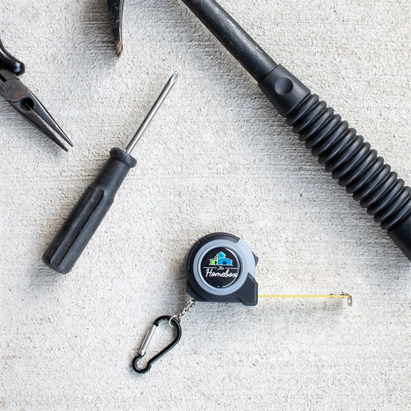 This tape measure is small in size, but certainly measures up!... from ASI 61966 HPG / Beacon Promotions