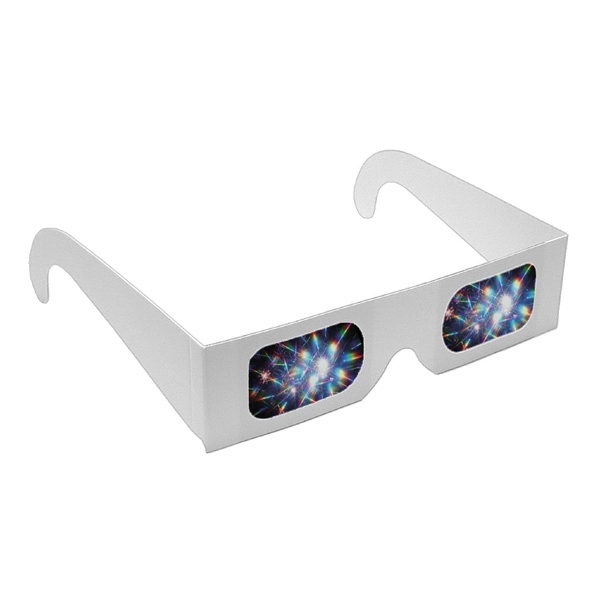 Rainbow Glasses - White Frame - Stock... from ASI 80485 Rainbow Symphony Inc / Rainbow Symphony