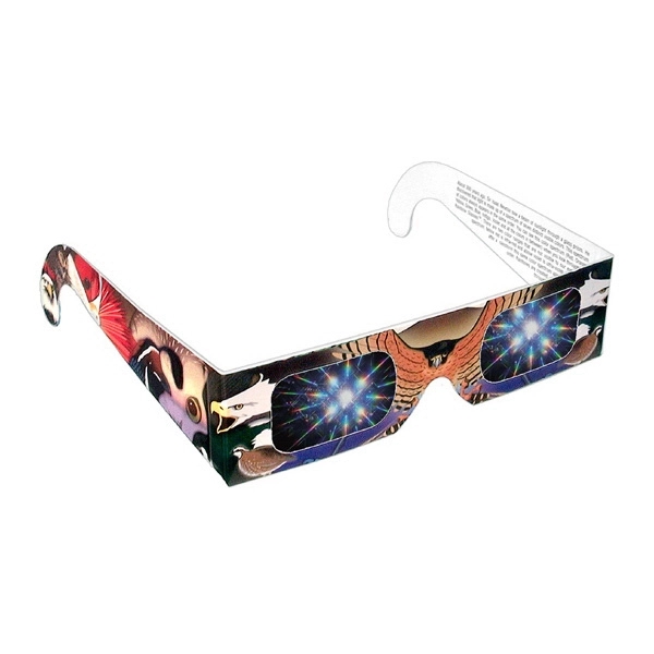 Birds of Prey Design 3D Rainbow Eyeglasses... from ASI 80485 Rainbow Symphony Inc / Rainbow Symphony