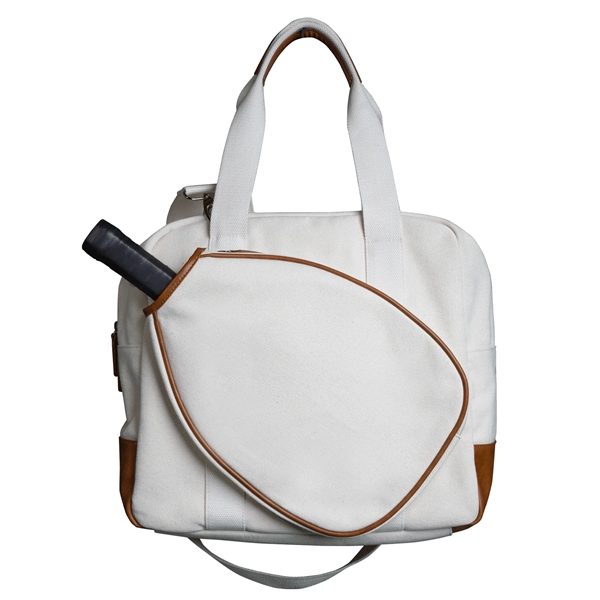 The Rally Ready Pickleball Tote; crafted from durable 16 oz canvas... from ASI 76730 Peerless Umbrella Co Inc / Threads By Peerless