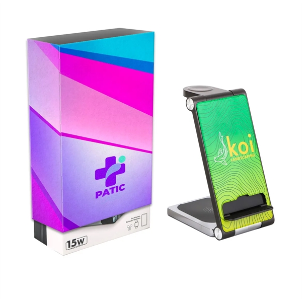 3-in-1 wireless charger for most wireless charged products... from ASI 61966 HPG / HandStands HPG Gold