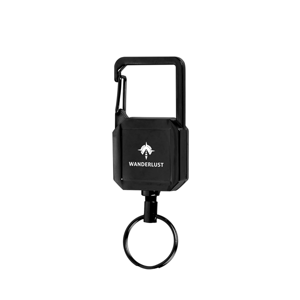 3" zinc alloy carabiner keychain with retractable badge reel and metal... from ASI 61125 Hit Promotional Products / Hit®