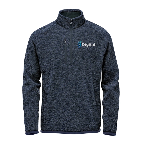 Men's pullover with a 1/4 zip front, brushed interior, zippered chest... from ASI 61125 Hit Promotional Products / Hit®