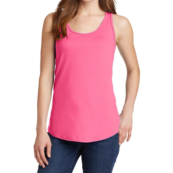 Ladies cotton tank top in assorted sizes with six-color imprint.... from ASI 61125 Hit Promotional Products / Hit®