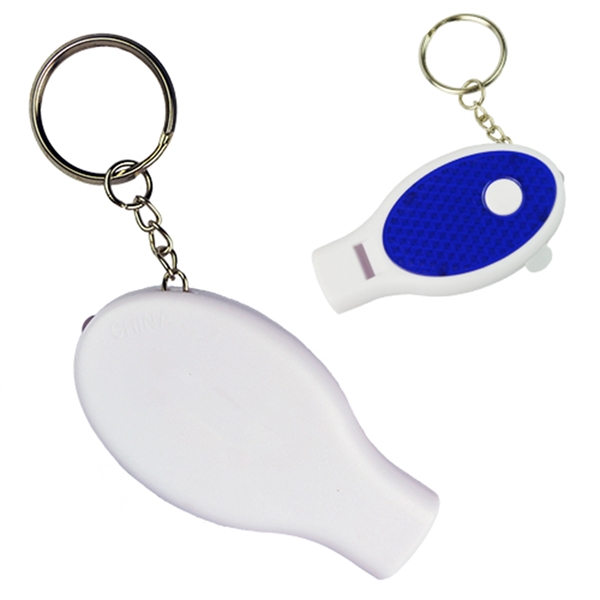 LED flashlight with whistle and keyring.... from ASI 57956 Graphco line