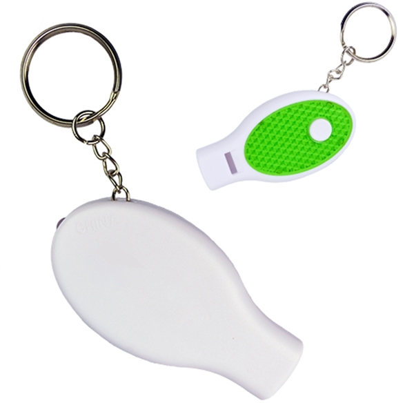 LED flashlight with whistle and keyring.... from ASI 57956 Graphco line