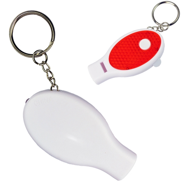 LED flashlight with whistle and keyring.... from ASI 57956 Graphco line