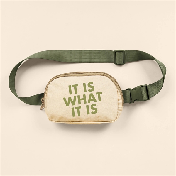 Adjustable nylon webbing belt. Double-pull zipper. Lined with natural muslin.... from ASI 74710 Numo