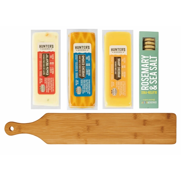 Bamboo Paddle Cheese Sampler Gift Set... from ASI 72657 Active Life Promo / Apres Ski Ingrain