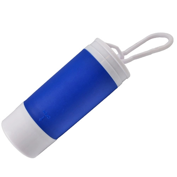 Dog bag dispenser equipped with clip, 25 bags, and bright flashlight.... from ASI 57956 Graphco line