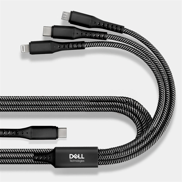 A braided 3-in-1 charging cable featuring a modern USB-C (Type C)... from ASI 91435 Tomax USA / Tomax
