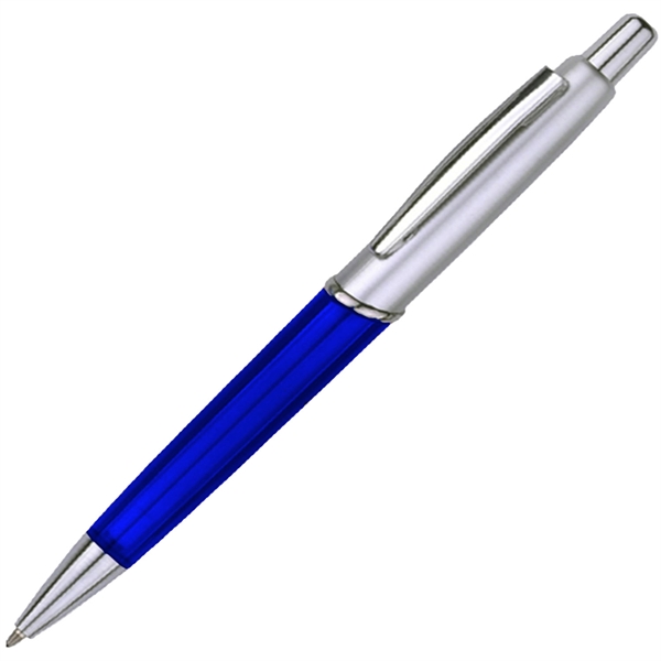 Ballpoint click action pen with a translucent colored barrel or solid... from ASI 57956 Graphco line