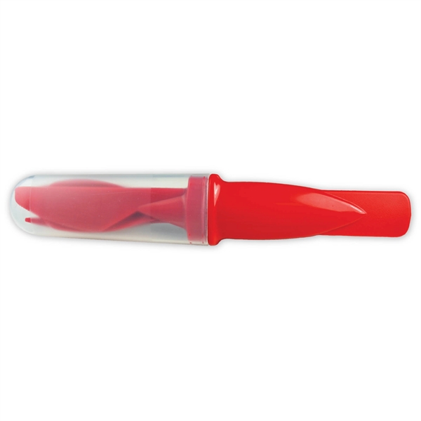 Plastic cutlery set including fork, knife, and spoon.... from ASI 57956 Graphco line