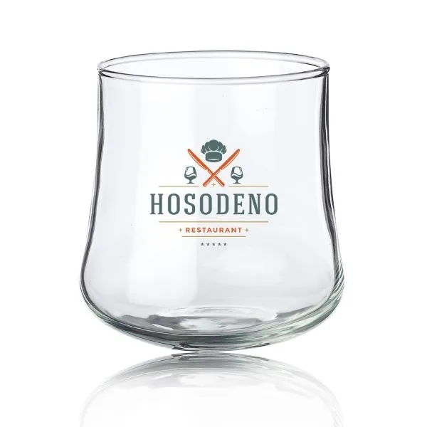 11 oz. stemless glass with rose bud inspired shape.... from ASI 39552 BEL Promo