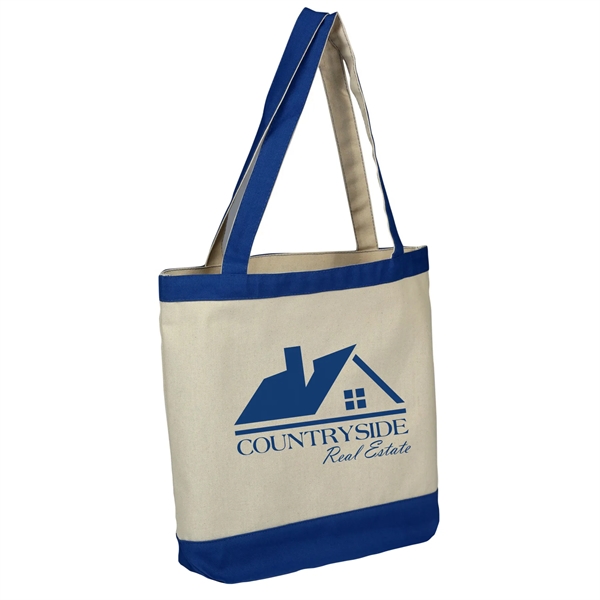Canvas Tote w/ Single Color Screen Print... from ASI 92980 WOV-IN® / Universal Strap/Wov-In Line