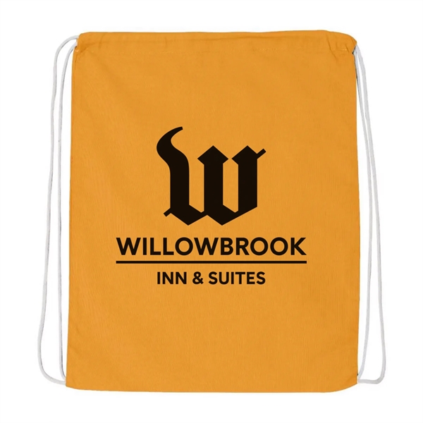 Drawstring Tote with a 1-Color Screen Print... from ASI 92980 WOV-IN® / Universal Strap/Wov-In Line