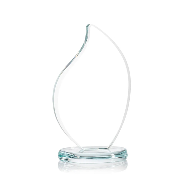Starfire flame shape award on a round base.... from ASI 84592 St Regis Group / St Regis