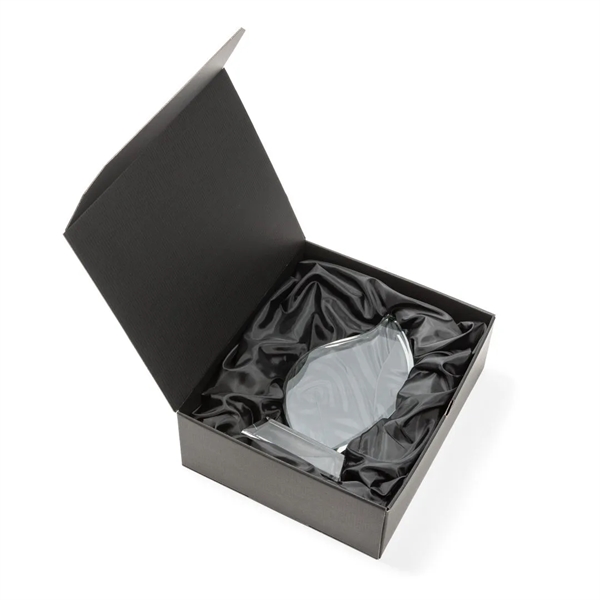 3/4" thick Starfire Crystal Flame with rounded edges and mounted on... from ASI 84592 St Regis Group / St Regis