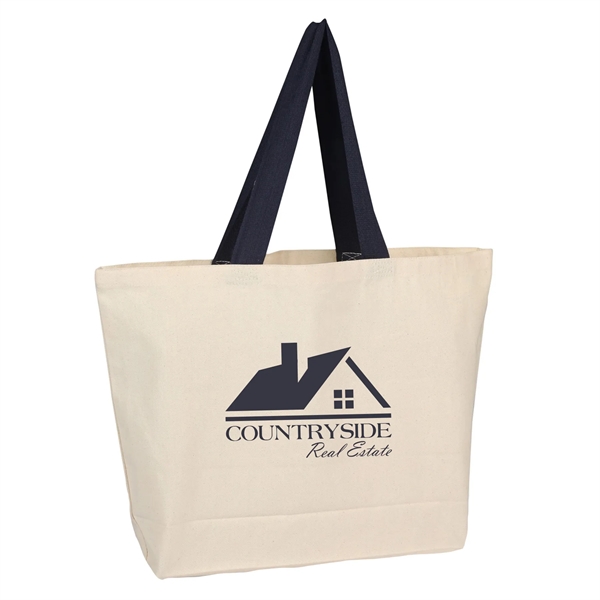 Canvas Tote w/ Single Color Screen Print... from ASI 92980 WOV-IN® / Universal Strap/Wov-In Line