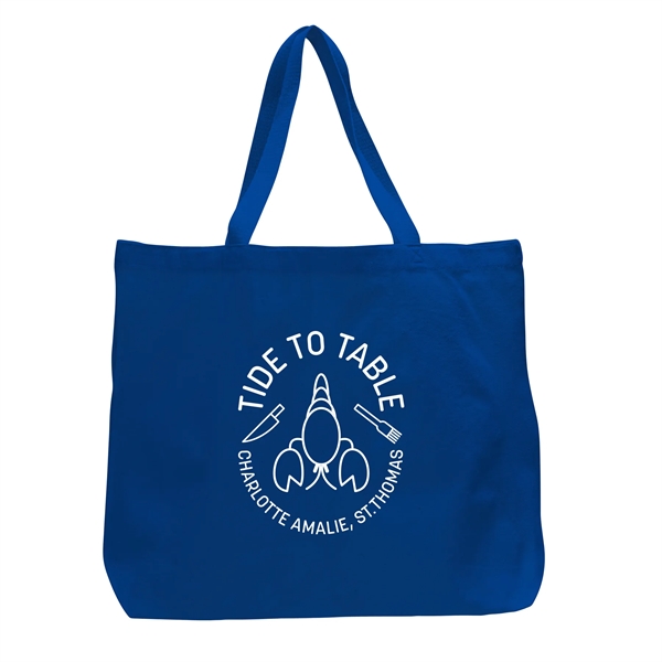Canvas Tote w/ Single Color Screen Print... from ASI 92980 WOV-IN® / Universal Strap/Wov-In Line