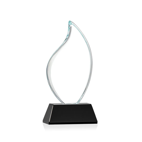 3/4" thick Starfire Crystal Flame with rounded edges and mounted on... from ASI 84592 St Regis Group / St Regis