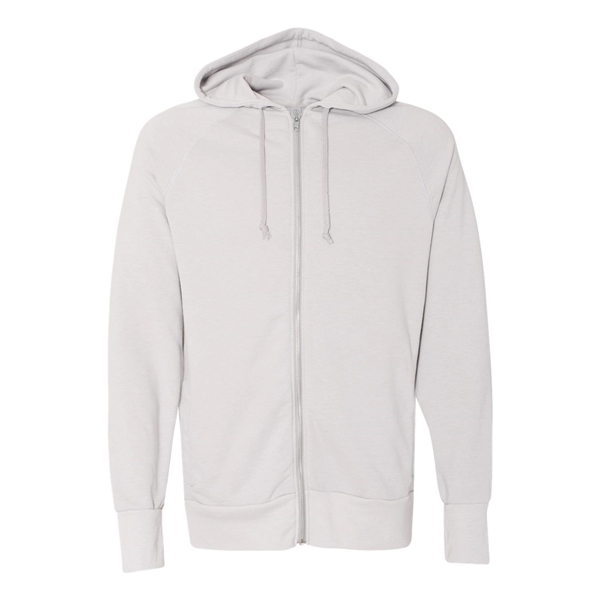 Full-zip raglan sweatshirt with an unlined hood, matching drawcord, and side... from ASI 84358 S&S Activewear