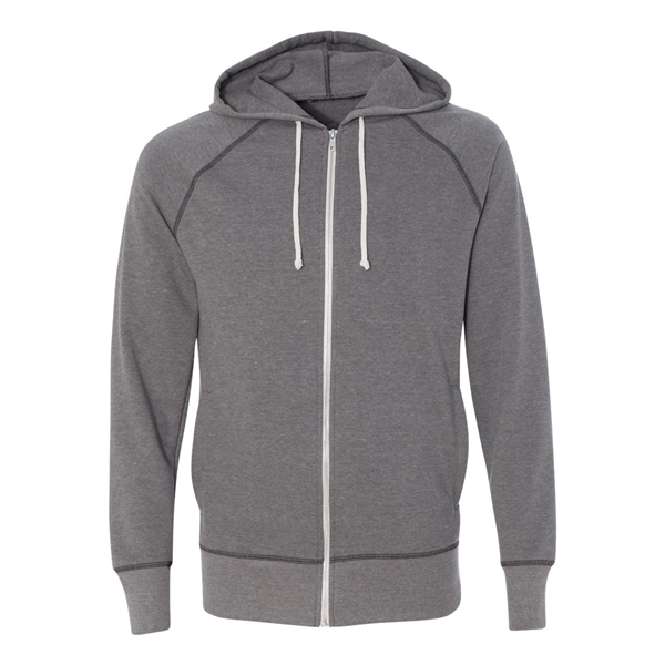 Full-zip raglan sweatshirt with an unlined hood, matching drawcord, and side... from ASI 84358 S&S Activewear