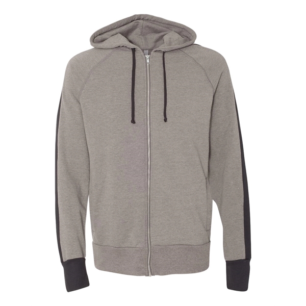 Full-zip raglan sweatshirt with an unlined hood, matching drawcord, and side... from ASI 84358 S&S Activewear