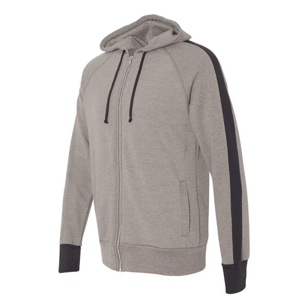 Full-zip raglan sweatshirt with an unlined hood, matching drawcord, and side... from ASI 84358 S&S Activewear
