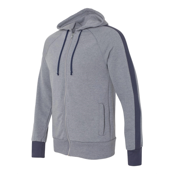 Full-zip raglan sweatshirt with an unlined hood, matching drawcord, and side... from ASI 84358 S&S Activewear