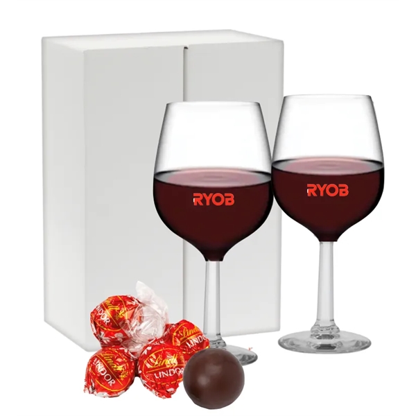 Lindt Chocolate Truffles with Wine Glasses... from ASI 89971 Stuff A Mug