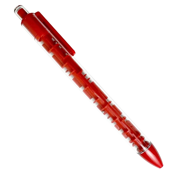 Click pen containing a puzzle in the middle with two metal... from ASI 57956 Graphco line