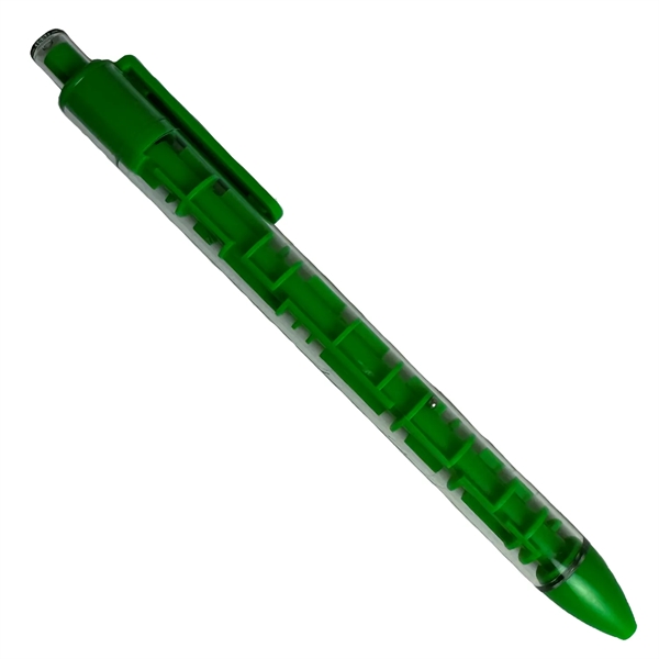 Click pen containing a puzzle in the middle with two metal... from ASI 57956 Graphco line