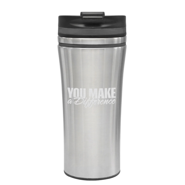 Laser Etched Color Band Tumbler 14oz... from ASI 89971 Stuff A Mug