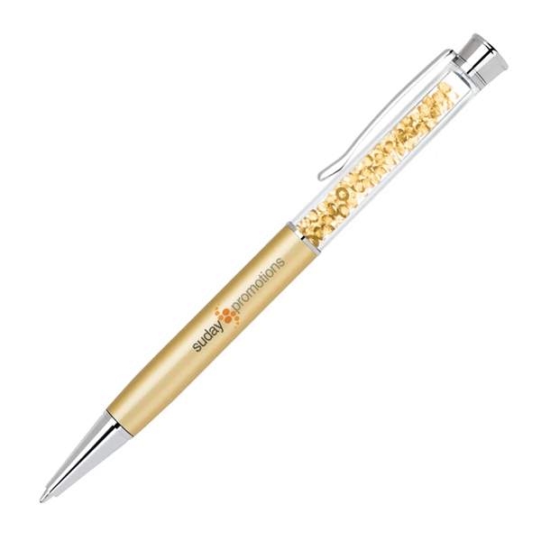 Elegant brass pen with matching crystals and barrel colors.... from ASI 90859 Tempo Industries Inc / Tempoline