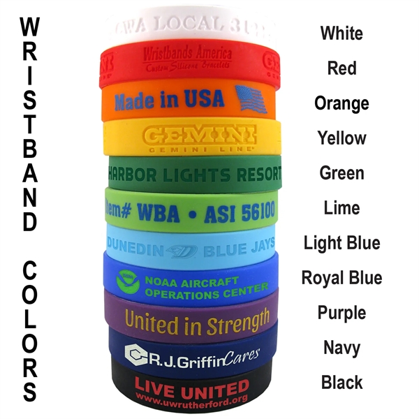 Silicone Wristband... from ASI 56100 Gemini Ind Inc