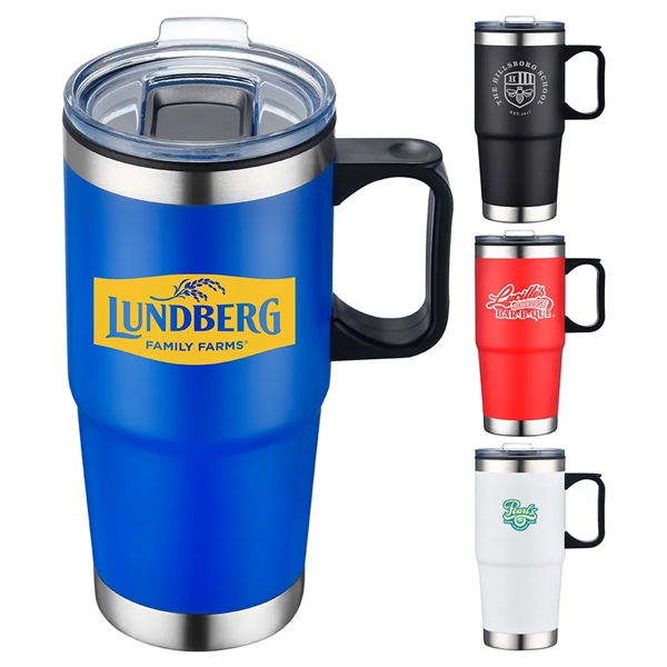 24 oz Silver Bottom Travel Mug... from ASI 31517 Admart Products