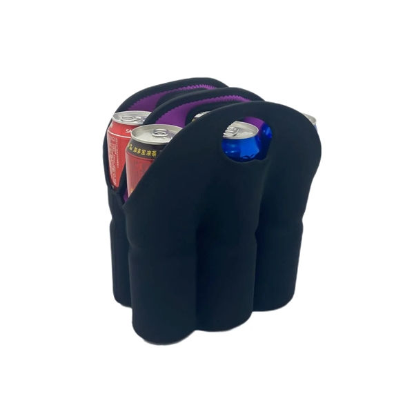 6 pack neoprene beer can cooler with heat transfer on whole... from ASI 37218 Athena Promo (tm)