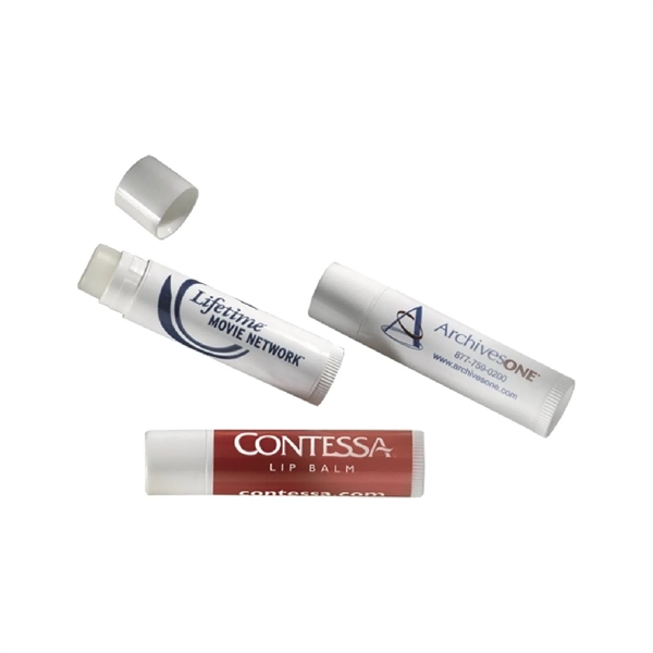 Eco-friendly SPF15 lip balm plus full color label imprint on wrap... from ASI 37218 Athena Promo (tm)