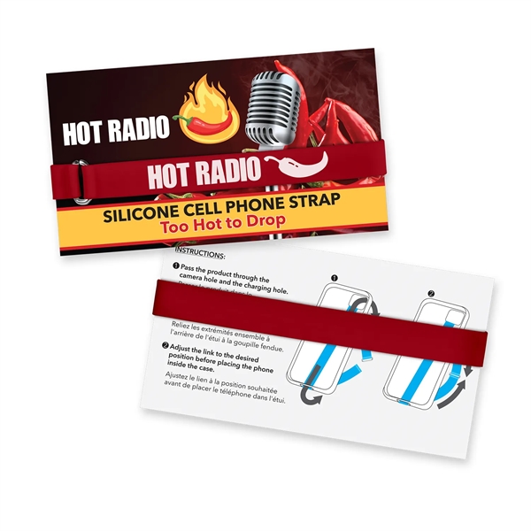 The durable elastic silicone strap securely fits all major cell phone... from ASI 93987 Martini-Vispak Inc.