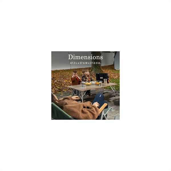 Living Collection Folding Table. The lightweight aluminum frame makes it easy... from ASI 45647 Coleman Co Inc