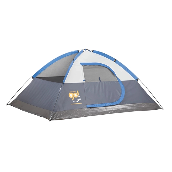 The 5' x 7' Go! 2-Person Dome Tent makes camping easy... from ASI 45647 Coleman Co Inc