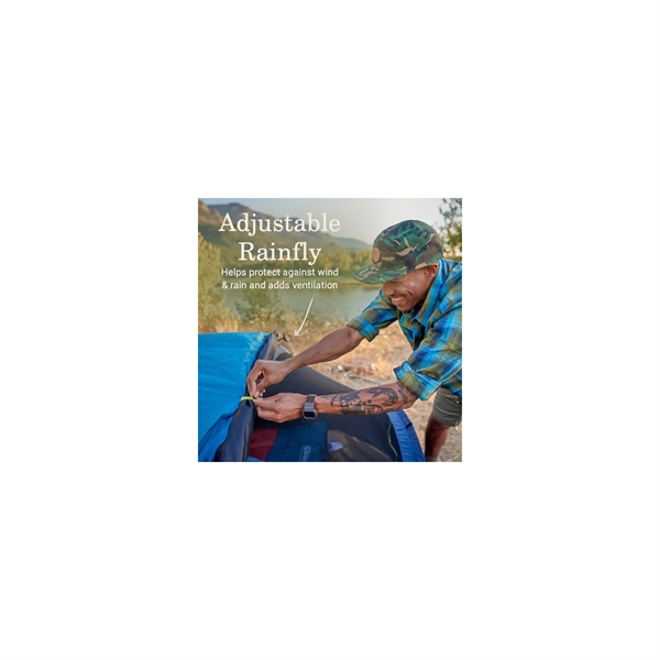 The 4-Person Pop-Up Tent with Dark Room™ Technology blocks 90% of... from ASI 45647 Coleman Co Inc