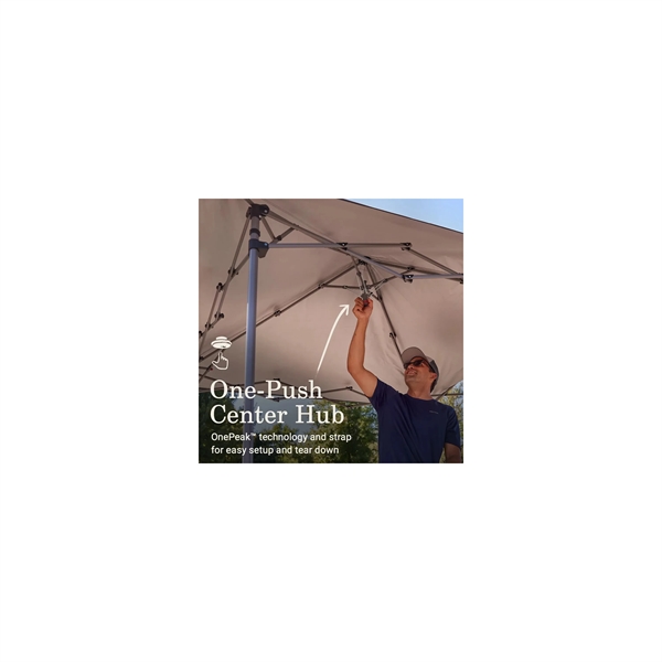 The OASIS Lite 7x7 Canopy sets up easy using a one-push... from ASI 45647 Coleman Co Inc